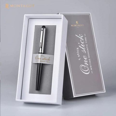 CANETA WILLIAM POLO ROLLERBALL SÉRIE MONTAGUT MODELO K6789 + CAIXA PRESENTE