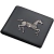CARTEIRA SLIM WILLIAM POLO ORIGINAL EM COURO MODELO HORSE