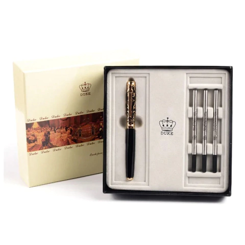 CANETA WILLIAM POLO ROLLERBALL SÉRIE DUKE MODELO KING + CAIXA PRESENTE