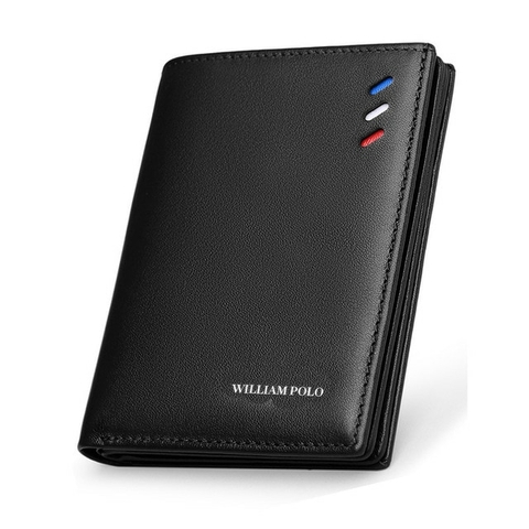 CARTEIRA MASCULINA WILLIAM POLO ORIGINAL EM COURO MODELO FULL - comprar online