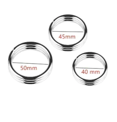 Anillo Peneano de Acero Inoxidable Triplets - comprar online