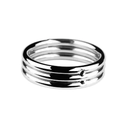 Anillo Peneano de Acero Inoxidable Triplets - American Top