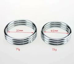 Anillo Peneano de Acero Inoxidable Triplets