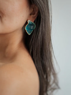 Brinco Concha Azul - loja online