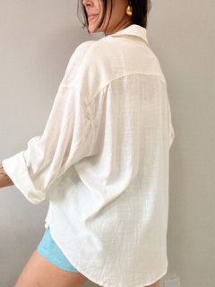 Camisa Solara Oversized Linho com viscose - comprar online
