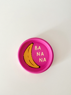 Pratinho Porta Coisas Banana Rosa - Marahu