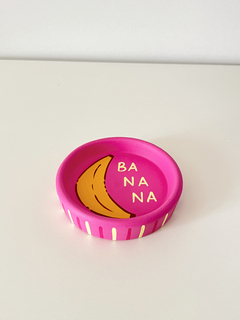 Pratinho Porta Coisas Banana Rosa na internet