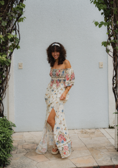 Vestido amalfi Manga Flare Serena - comprar online