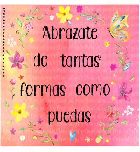 Estampa Frase Abrazate