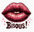 Estampa Labios Bisous ! con corazoncitos