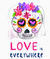 Estampa Calavera Love is everywhere