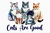 Estampa Gatos Cats are good