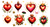 Plancha Corazones milagritos medieval