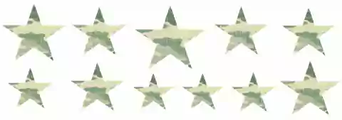Plancha Estrellas camufladas, para todo tipo de telas