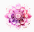 Estampa Mandala rosa
