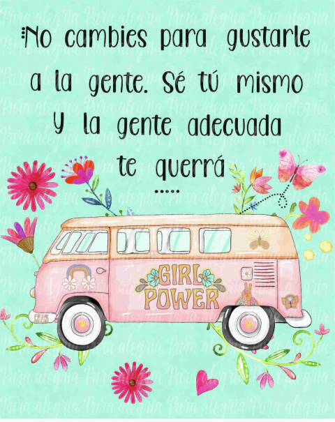 Estampa No cambies, camioneta