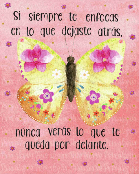 Estampa Si siempre te enfocas, mariposa