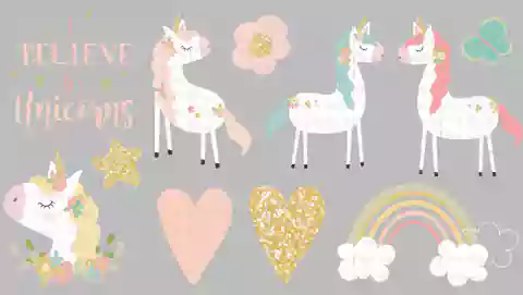 Plancha Unicornios mágicos