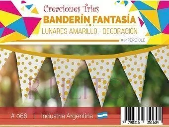 Banderines de frizelina x 1 unidad. en internet