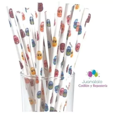 Sorbetes Calaca Calavera Mexicana Halloween X 24 U. Cotillon