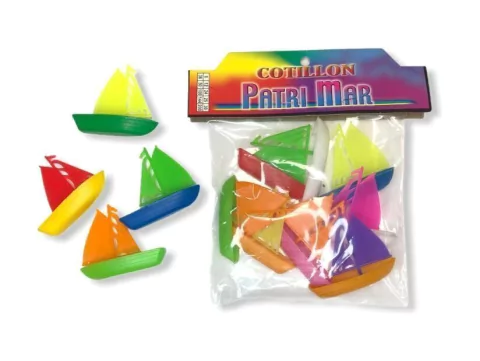 Juguetitos barquito con vela Patrimar x 12 u.