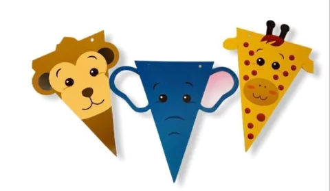 Banderin Animales de la Selva Zoo.