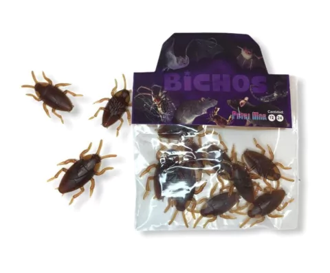 Juguetitos Cucarachas Goma Patrimar x 12 u