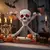 Adorno Calavera Cruz Ojos Luz Sonido Halloween en internet