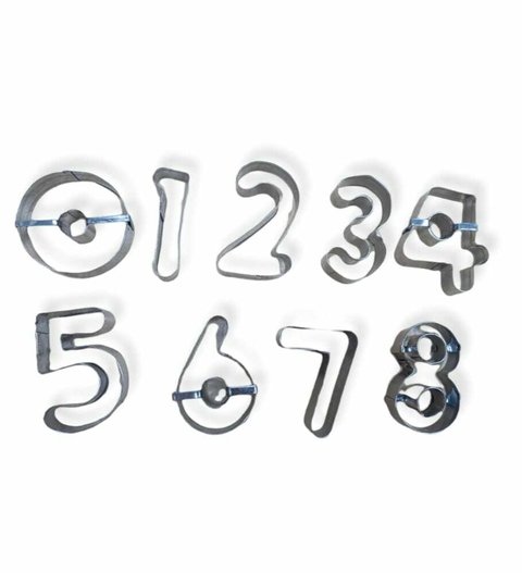 Cortante Galleta Metal Numeros x9U