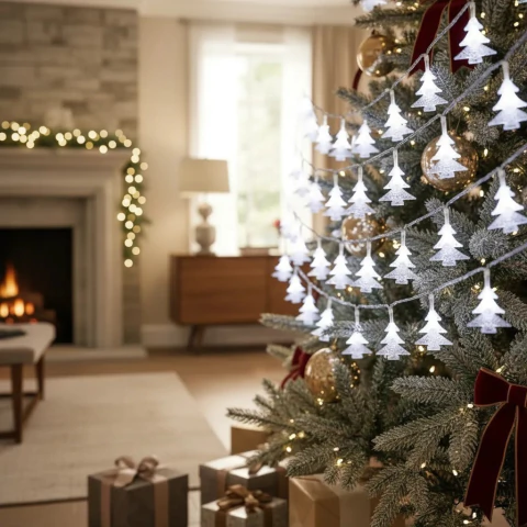 Guirnalda Led 20 Luces Arbolito Navidad 280 Cm Pila Aa