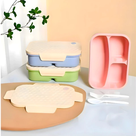 Tupper Lunchera Hermetica 3 Secciones Con Vaso Shapes - comprar online