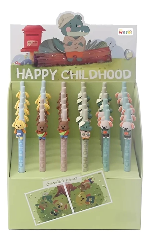 Lapicera Boligrafo Animalitos Souvenirs Regalo Dia D/niño X6 - comprar online