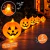 Kit Deco Halloween Calabaza Globo Silueta Globos Led Cortina en internet