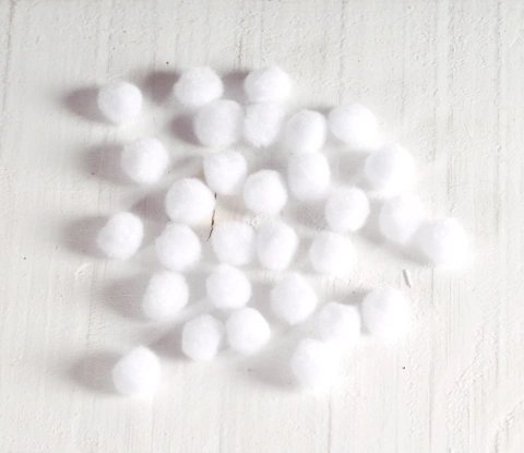 Pompones Mini x30U 1cm