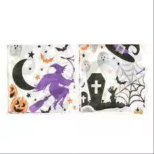 Servilletas X 20 U Bruja Fantasmas Calabaza Sangre Telaraña Halloween