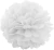 Guirnalda Pompon Papel Seda Blanco 30 Cm Deco Cotillon