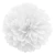 Guirnalda Pompon Papel Seda Blanco 30 Cm Deco Cotillon - comprar online