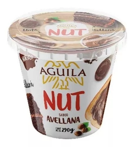 Pasta Relleno Aguila Nut Sabor Avellanas Cobertura Sin Tacc X 290 Gr