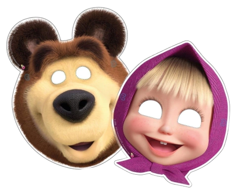 Antifaz Masha y el Oso x 10 u.