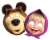 Antifaz Masha y el Oso x 10 u.