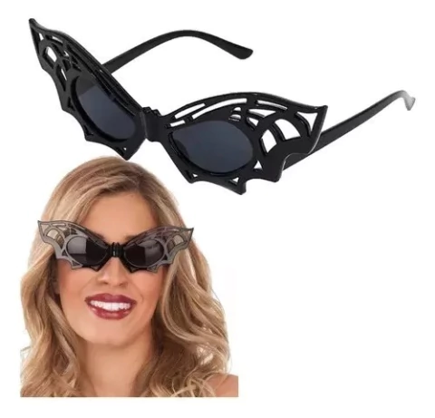 Anteojos Murciélago Vampiro Telaraña Halloween Negro - comprar online
