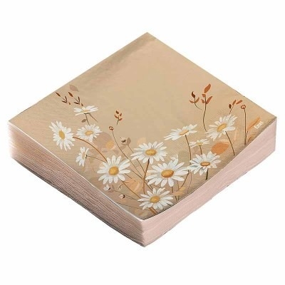 Servilletas Tematica Flores de Papel 33cm x 20 u.