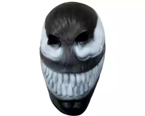 Mascara Careta Venom Negra Goma Eva Halloween Terror