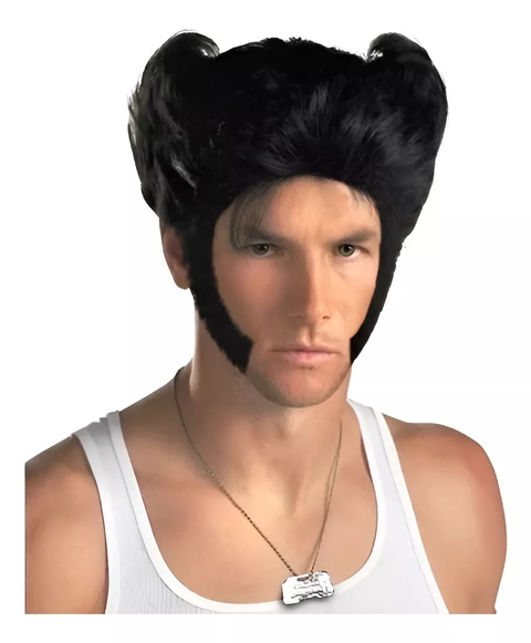 Peluca Hombre Lobo con Patillas negro - comprar online