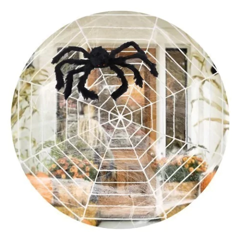Tela De Araña Grande Red Premium Halloween Decoración - comprar online