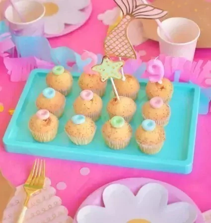 Bandeja Rectangular Sin Base Cupcakes Reposteria Plastico