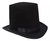 Sombrero Galera Alta Negra Mago / Caballero Premium Gamuzada - comprar online