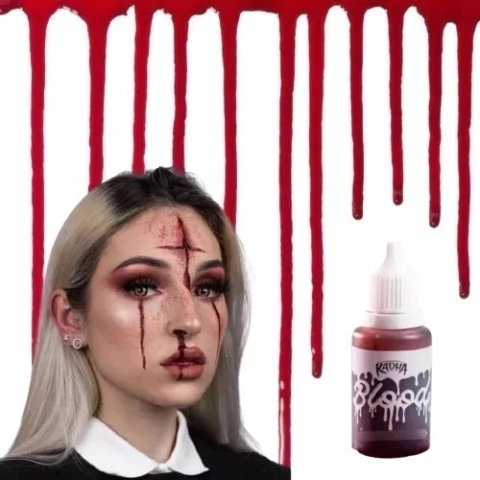 Sangre Artificial Roja Liquida falsa 20 ml. Halloween x 2