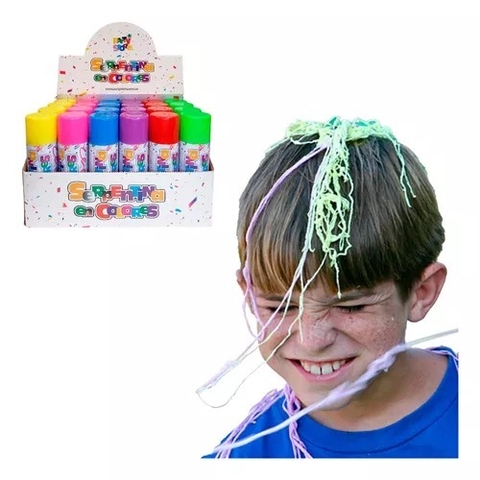 Serpentina en aerosol Party 80 gr x 10 u