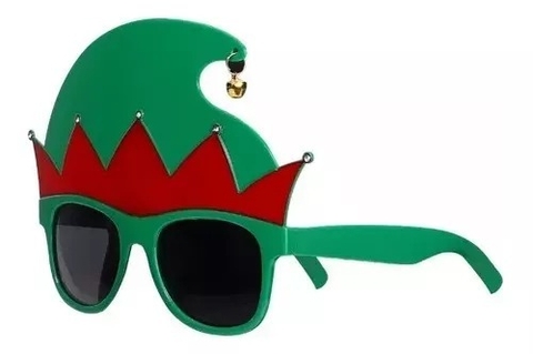 Anteojos Navidad Elfo Duende con cascabel Lentes Fiestas